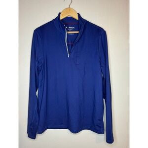 Fourlaps Quarter Zip Pullover Blue Athletic Top Small